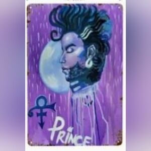Boutique Prince The Artist Tin Sign 💜